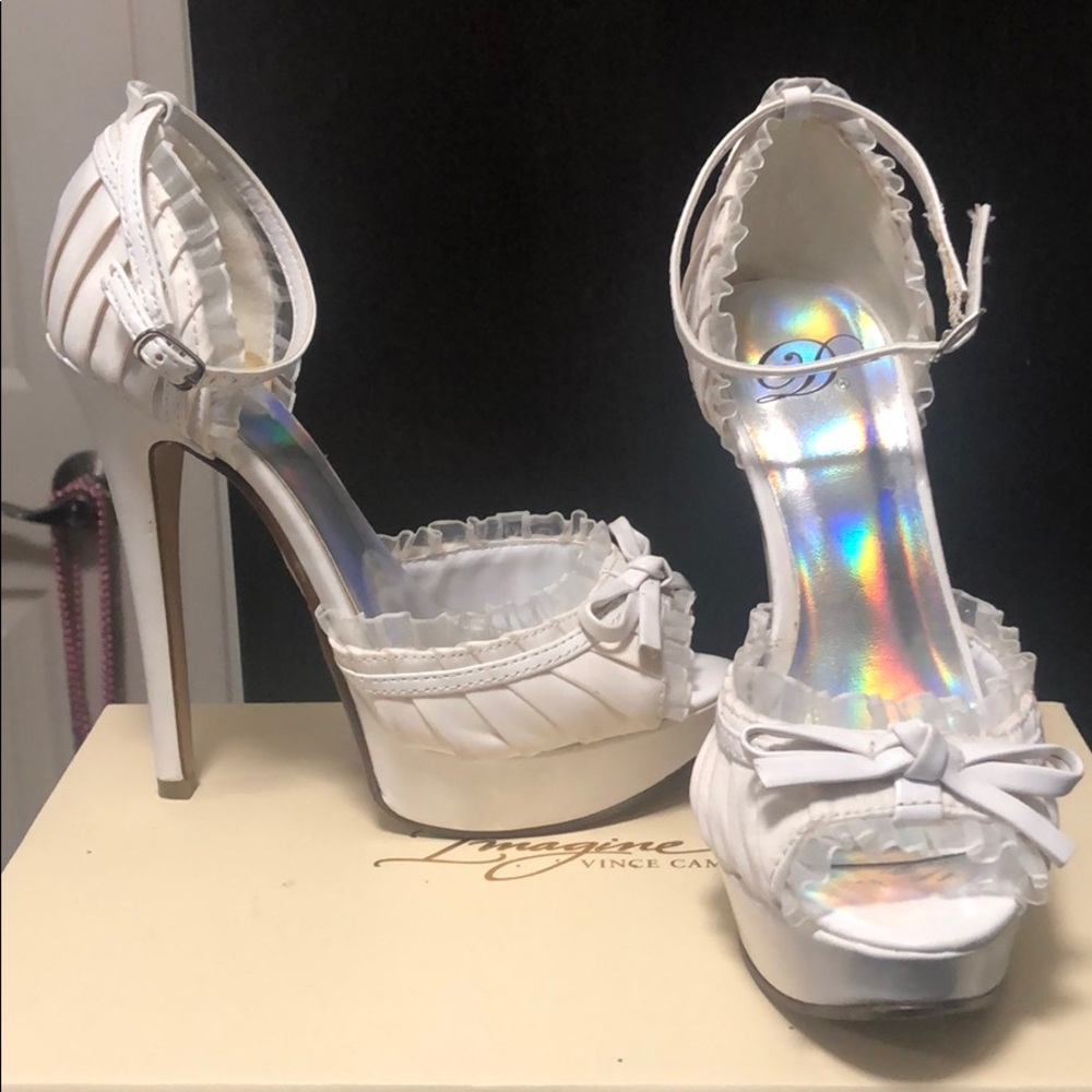 White platform shoes